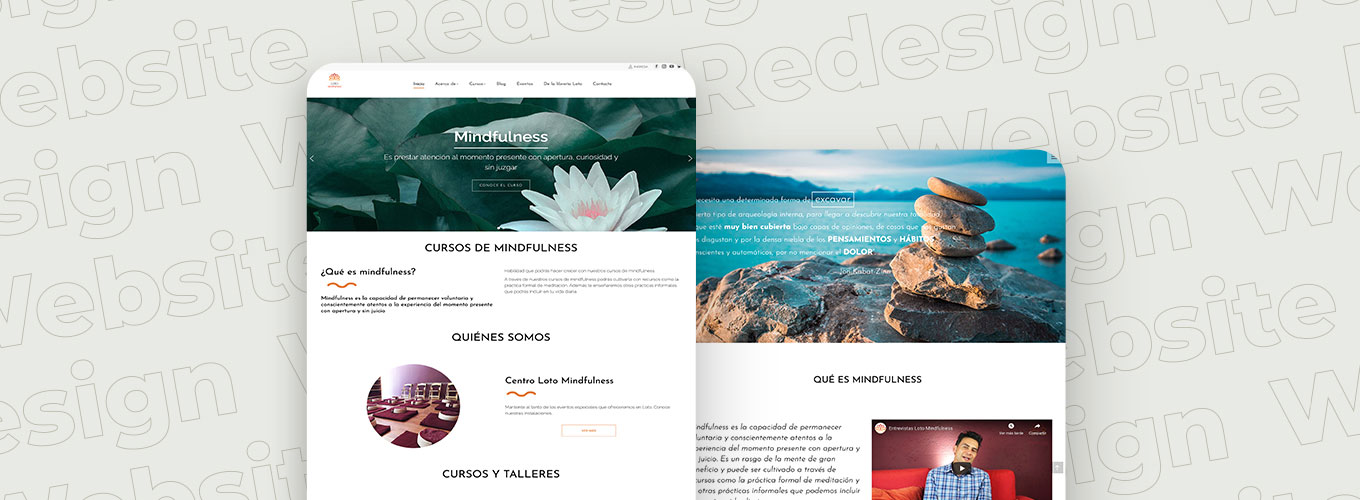 Website redesign Rediseño web