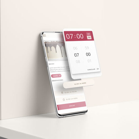 Cake me up! App mockup